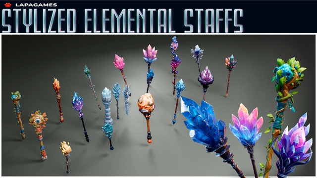 Stylized Elemental Staffs🪄