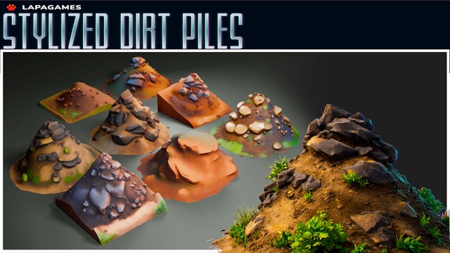 Stylized Dirt Piles🌱