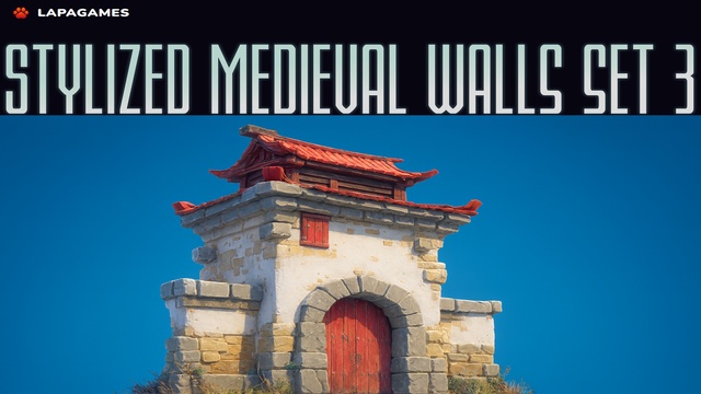 Stylized Medieval Walls Set 3🏰