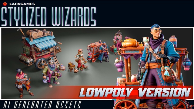 Stylized Wizards (LowPoly)🧙‍♂️