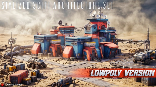 Stylized Scifi Architecture Set