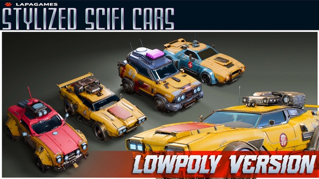 Stylized Sci-Fi Cars🚗