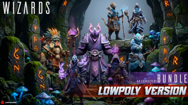 Stylized Wizards Bundle (60 Characters) 🧙‍♂️