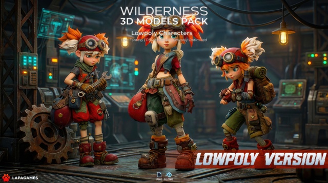 Wilderness Tinker Explorers 🔧 (LowPoly)
