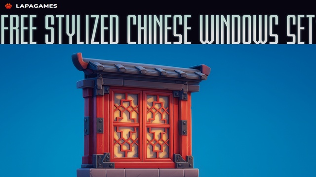Free Stylized Chinese Windows Set🪟