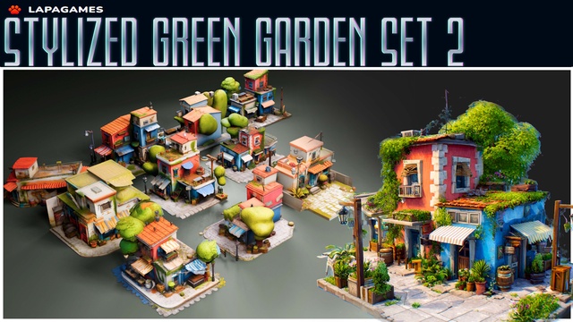 Stylized Green Garden Set 2🏡