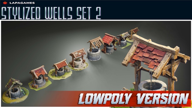 Stylized Medieval Wells⛲