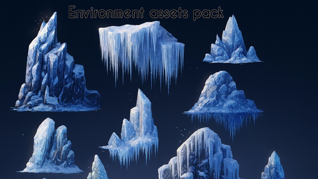 Environment Ice Assets Pack🧊