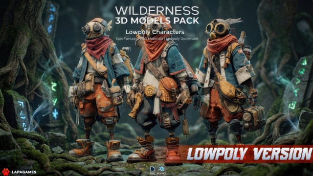 Wilderness Masked Scouts 🧭 (LowPoly)