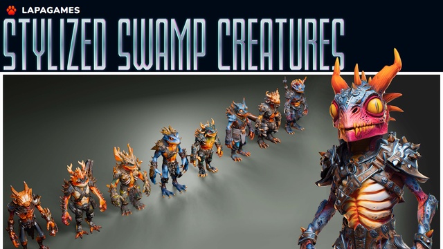 Stylized Swamp Creatures👹