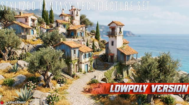 Stylized Fantasy Architecture Set