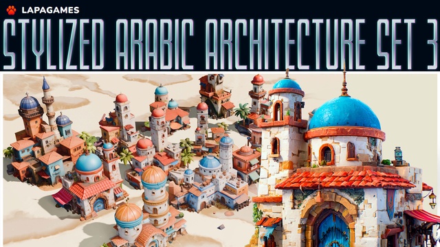 Stylized Arabic Architecture Set 3🕌