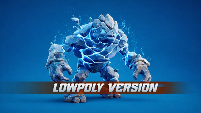 Free Stylized Elementals 🪨(LowPoly)