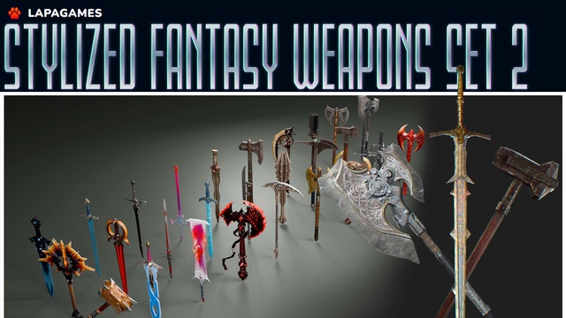 Stylized Fantasy Weapons Set 2⚔️