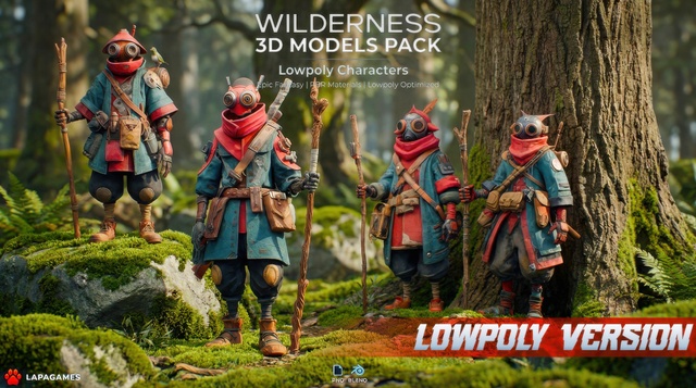 Fantasy Wilderness Scouts 🌲 (LowPoly)