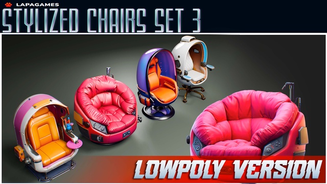 Stylized Chairs Set 3🪑