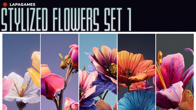 🌺 Stylized Flowers Set 1