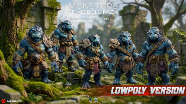 Fantasy Ogre Brutes 👹(LowPoly)