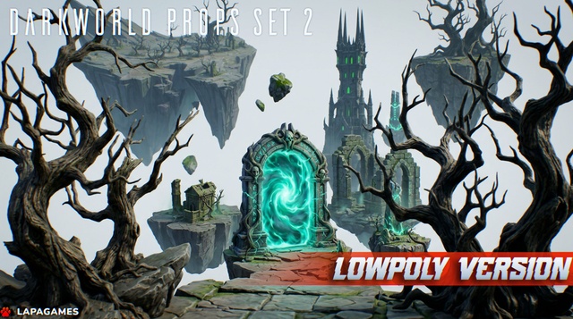 Stylized Darkworld Props Set 2