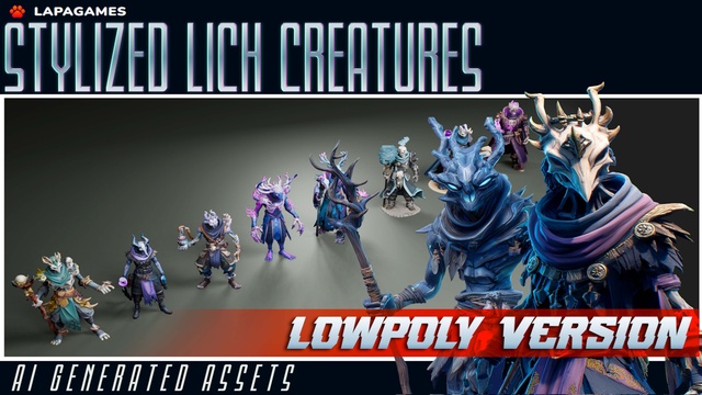 Stylized Lich Creatures (LowPoly)👹