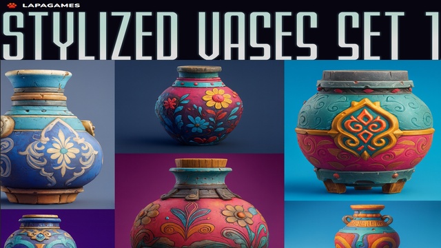 Stylized Vases Set 1