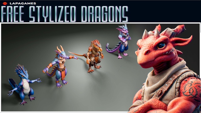 Free Stylized Dragons🐉