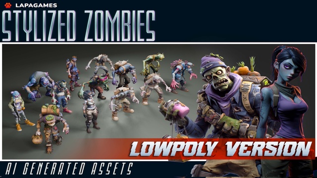 Stylized Zombies (LowPoly)🧟