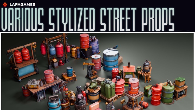 🛠️ Various Stylized Street Props