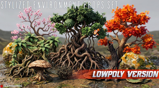 Stylized Environmental Props set