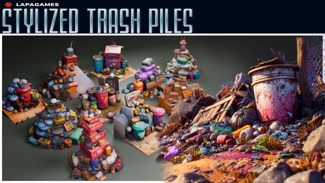 Stylized Trash Piles🗑️