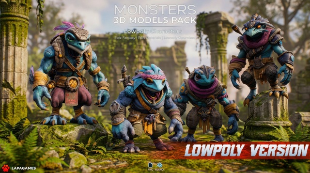 Fantasy Toad Raiders 🐸(LowPoly)