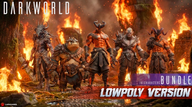 Stylized Darkworld Characters Bundle (161 Characters)🔥