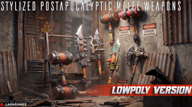 Stylized Postapocalyptic Melee Weapons