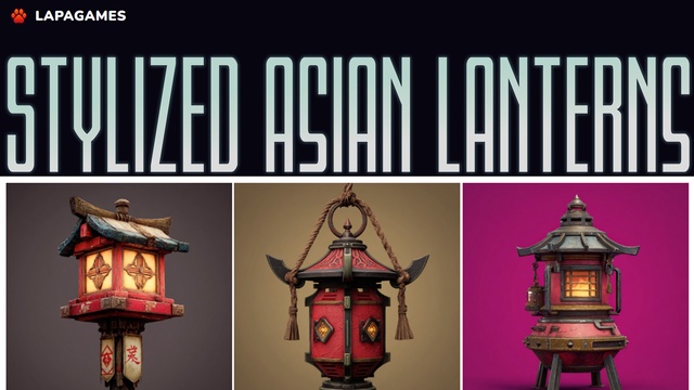 Stylized Asian Lanterns Pack🏮