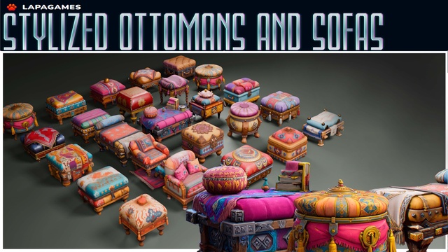 Stylized Ottomans &amp; Sofas🛋️
