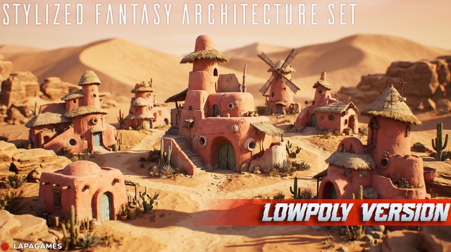 Stylized Fantasy Architecture Set