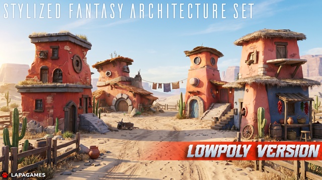Stylized Fantasy Architecture Set