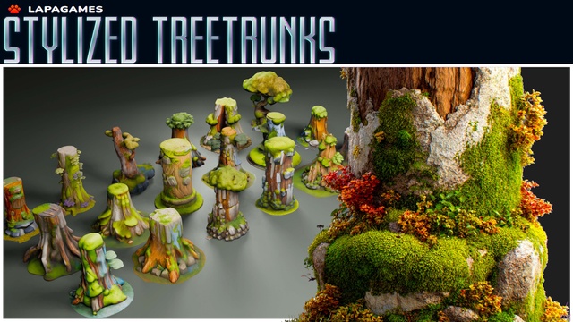 Stylized Treetrunks🌳