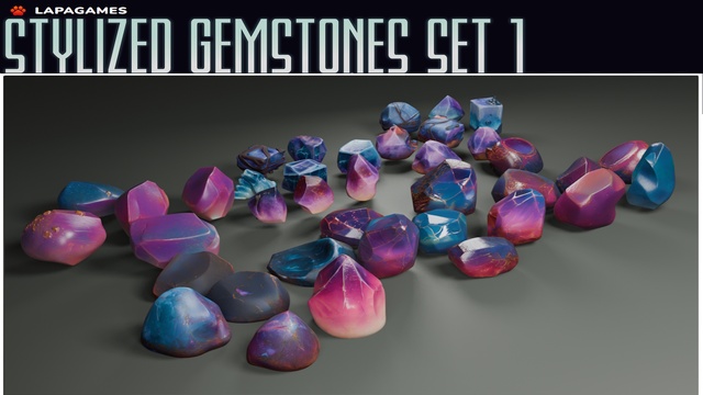 Stylized Gemstones Set 1💎