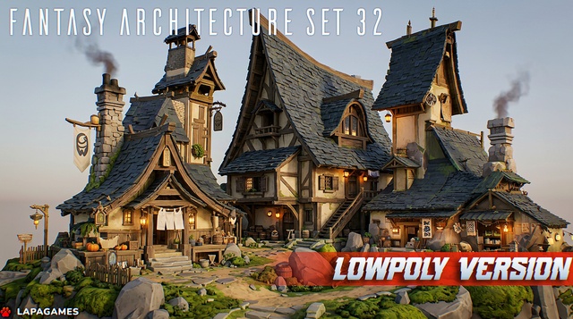 free Fantasy Architecture Set 32