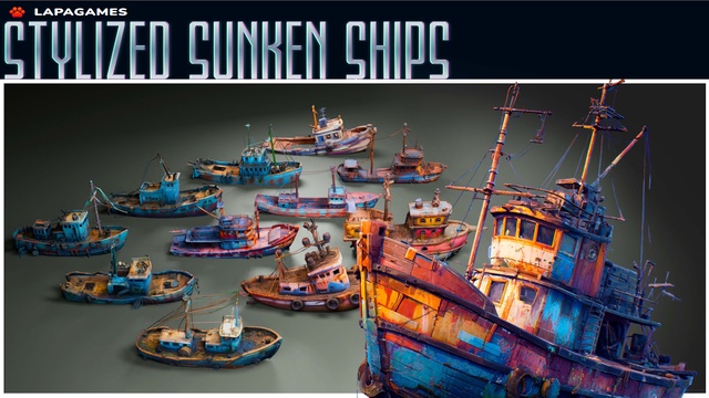 Stylized Sunken Ships🚢