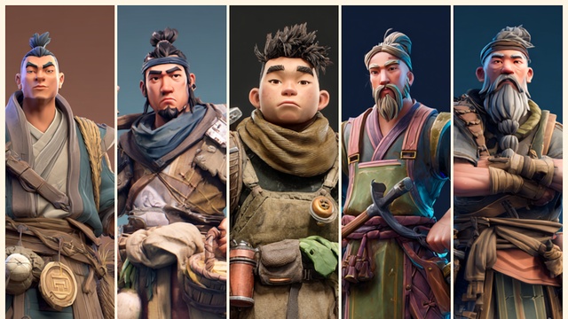 Stylized Medieval China Characters – Free Set🍜