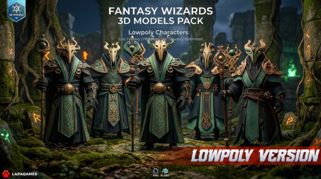 Fantasy Arcane Order 🔮(LowPoly)