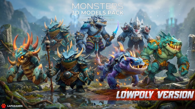 Fantasy Monster Vanguard 🐲(LowPoly)