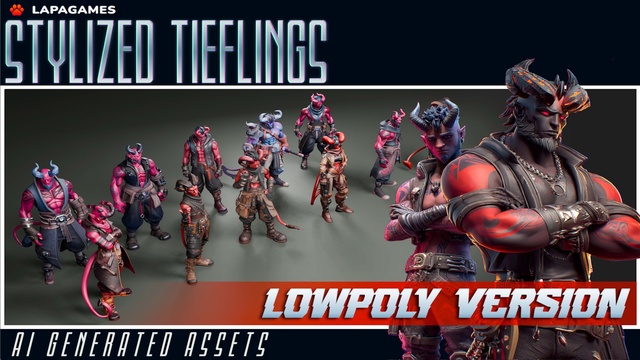 Stylized Tieflings (LowPoly)👹