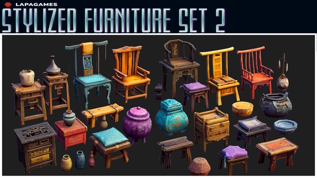 Stylized Furniture Set 2🪑