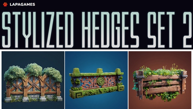 Stylized Hedges Set 2