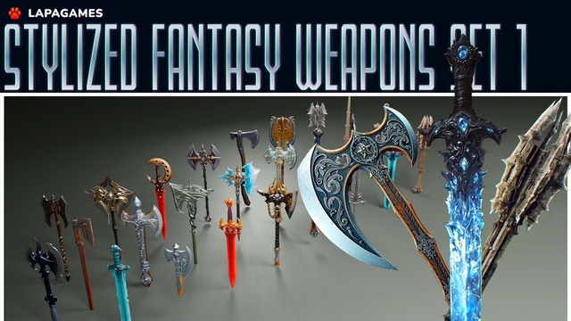 Stylized Fantasy Weapons Set 1⚔️