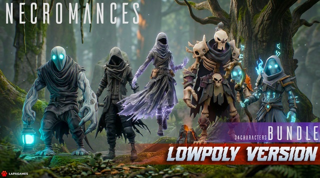 Necromancer Character Bundle ☠️ (34 Characters)