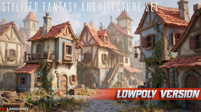 Stylized Fantasy Architecture Set